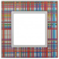 ЭРА 14 Elegance рамка СУ 1 мест.стекло, прозрачный+бел 14-5101-00 5039