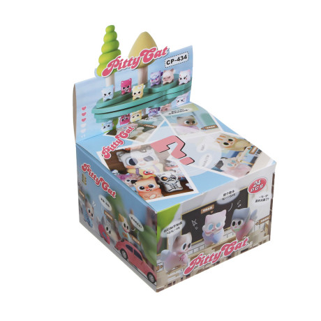 Игрушка фигурка "Модный кот", 5х5х3,5см, полистоун, микс