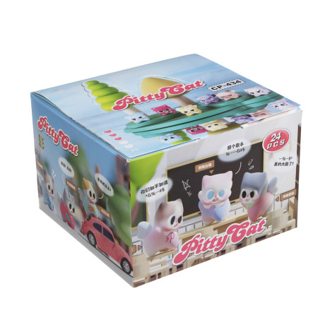 Игрушка фигурка "Модный кот", 5х5х3,5см, полистоун, микс