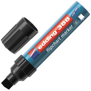 Маркер по бумаге (флипчарт) EDDING E-388/001 чёрный 4-12 мм 719687