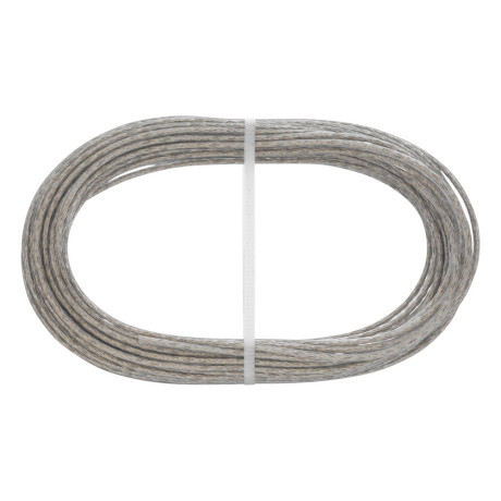 Трос металлополимерный прозрачный ПР-3.0, толщина 3.0 мм, моток 20 метров Сибртех