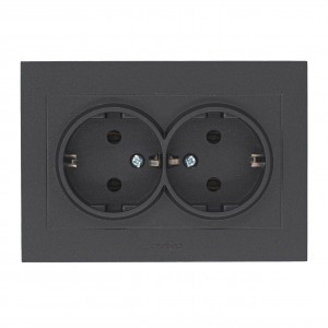 OVIVO роз. СУ 2 мест. (земля) GRANO черный металлик, 400-170300-907