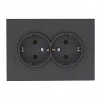 OVIVO роз. СУ 2 мест. (земля) GRANO черный металлик, 400-170300-907