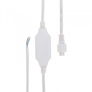 Шнур питания д/гирлянд ул. (б/вилки) 660W 3А 1,5м IP65 провод белый 315-004 Neon-Night