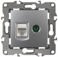 ЭРА 12 мех. роз. комп+TV, СУ RJ45+TV, алюминий, автоклеммы 12-3110-03 3130