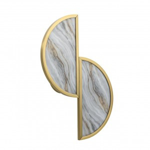 ODEON LIGHT 5448/2W L-VISION ODL_EX25 119 Бра бронз./акрил/искуст.мрам. IP20 2xG9 40W 220V TOSCANA