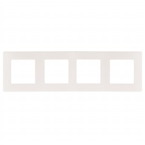 ЭРА 12 рамка СУ 4 мест. САТИН, бел. 12-5104-01 8847