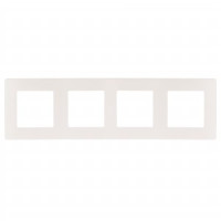 ЭРА 12 рамка СУ 4 мест. САТИН, бел. 12-5104-01 8847