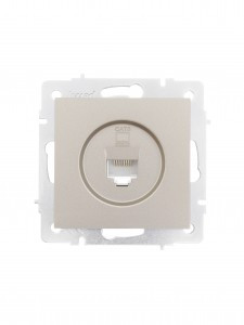 Lezard VESNA мех. роз. комп СУ 1 мест. титан (140. RJ45) (корп. ABS) 742-3788-140