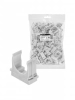 TDM крепеж-клипса для трубы 25мм для прям.монтажа ПМ (100шт/уп,цена за шт) серая (100!) SQ0405-8003