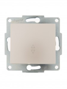 Lezard KARINA мех. выкл. СУ 1 кл. 10А (проходн.) жемчужно-бел. перламутр (корп. ABS) 707-3088-105