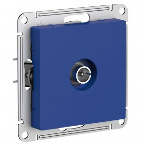 Systeme Electric AtlasDesign мех. конн TV антен. СУ 1 мест. аквамарин(пл.осн RG6 0,7dB)ATN001193(5!)