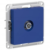 Systeme Electric AtlasDesign мех. конн TV антен. СУ 1 мест. аквамарин(пл.осн RG6 0,7dB)ATN001193(5!)