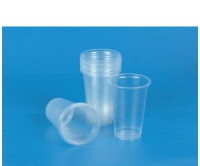 Стакан однораз. 200мл прозр., для хол/гор., ПП, 100шт/уп Комус