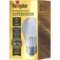 Navigator SUPERVISION шар G45 E27 6W(540lm) 2700K 2K 46х86 Ra97 NLL-G45-6-230-2.7K-E27-FR-SV