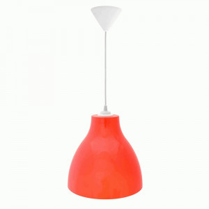 APEYRON св-к подвесной Melodi E27 1x60W шнур 800мм d280x260 красный IP20 НСБ 21-60-042