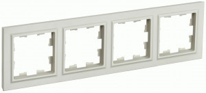 IEK BRITE Рамка СУ 4 мест. РУ-4-БрКр беж. BR-M42-K10