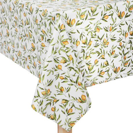 PROVANCE Лимонный курд Скатерть ПВХ 140х230см на текстильной основе, лимоны