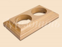 МЕЗОНИНЪ Рамка дерев. 2 мест. &quot;Престиж&quot;, бук натуральный, для наруж. и внутр. монтажа GE70707-25