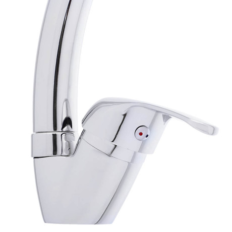 СоюзКран Смеситель для кухни, поворотный излив 25см, кер. картридж 35мм, хром, цинк, SK01-C102