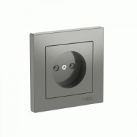 Systeme Electric ATLASDESIGN роз. СУ 1 мест., 16А (автоклеммы) СТАЛЬ ATN000940S (5!)