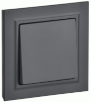 IEK BRITE выкл. СУ 1 кл. 10А, 230В, графит ВСР10-1-0-БрГ BR-V10-0-10-K53-F