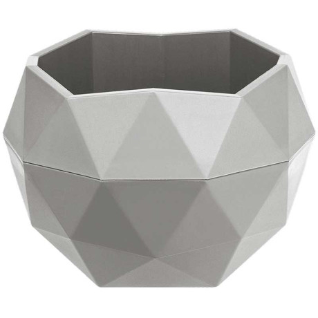 Кашпо Топаз 0,45 л Серый КШ-9641 ВМС х27