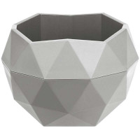 Кашпо Топаз 0,45 л Серый КШ-9641 ВМС х27