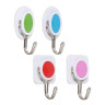 Крючки самоклеящиеся тм VETTA Светофор, на блистере, пластик, металл, 4шт