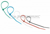 REXANT хомут нейлоновый  150x2.5 мм 25 шт цветные, (10!) 07-0158-25