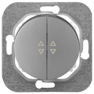 Bylectrica РЕТРО ПРОВАНС мех. выкл. 2 кл. проходной, СУ (С(6+6) 10-3363 серебро)