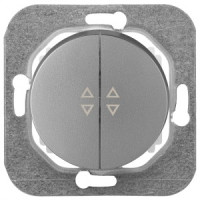 Bylectrica РЕТРО ПРОВАНС мех. выкл. 2 кл. проходной, СУ (С(6+6) 10-3363 серебро)