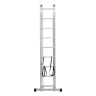 Лестница, 3 х 9 ступеней, алюминиевая, трехсекционная, Сибртех
