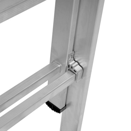 Лестница, 3 х 9 ступеней, алюминиевая, трехсекционная, Сибртех