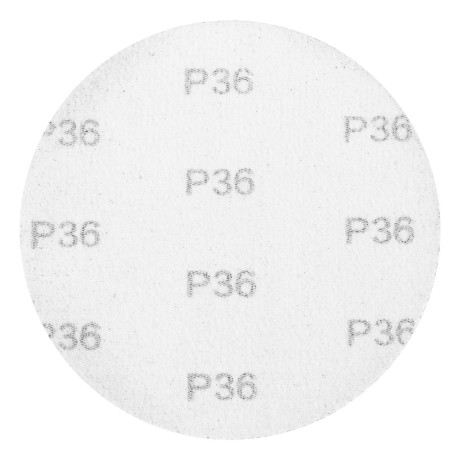 Круг абразивный на ворсовой подложке под "липучку", P 36, 125 мм, 10 шт Matrix