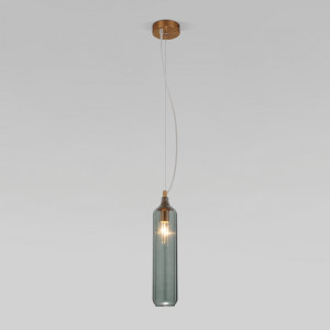 Eurosvet св-к подвес. 1x60W E14 355х80х1090 мет синий/латунь Siesta 50252/1 Умный дом a063659