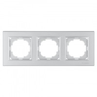 Nilson рамка 3 мест. ALEGRA  серебро 25130093