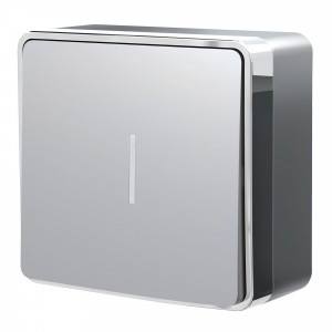Werkel выкл. ОУ 1 кл. (инд.) Gallant (серебро) a052766 W5010106