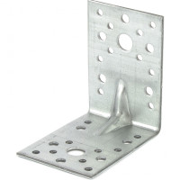 Крепежный уголок усиленный 2.5 мм, KUU 90 x 90 x 65 мм Сибртех