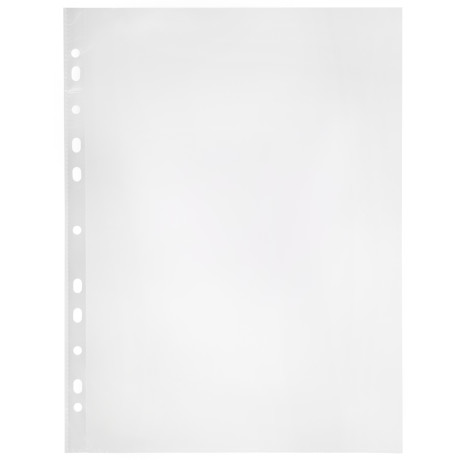 ClipStudio Файл-вкладыш (с перфорацией), А4, 30 мкм, прозрачный, гладкий 50 шт. в упаковке