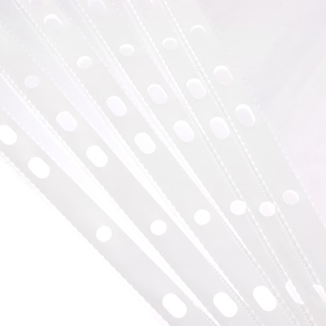 ClipStudio Файл-вкладыш (с перфорацией), А4, 30 мкм, прозрачный, гладкий 50 шт. в упаковке