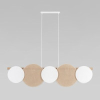 TK Lighting св-к подвес. 5x15W 1250х160х1150 дерево белый/светлое дерево Pulse 4815
