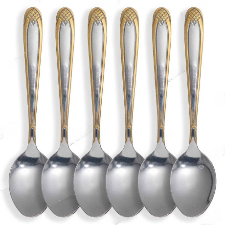Ложка чайная NA1779-3 Ромб в ромбе 6 шт. (100)