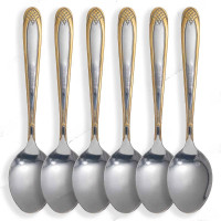 Ложка чайная NA1779-3 Ромб в ромбе 6 шт. (100)