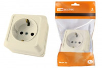 TDM Ладога роз. ОУ 1 мест. 16А сл. кость (земля) керамика (10!) SQ1801-0211