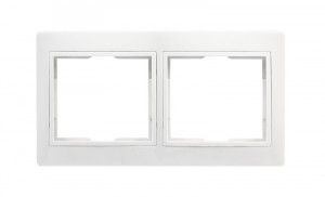 Smartbuy Венера Рамка 2 мест. горизонтальная белая  (SBE-01w-00-FR-2)