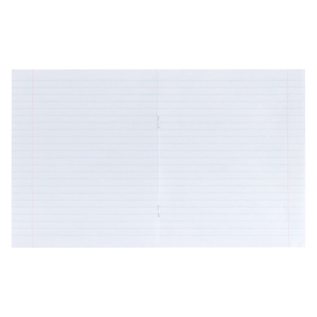 Тетрадь школьная 18л. в линейку, блок №2, зеленая обл., скрепка