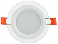 IEK св-к св/д даунлайт (панель) 6W(480lm) 4000К ДВО 1620 белый круг IP20 LDVO0-1620-06-4000-K01