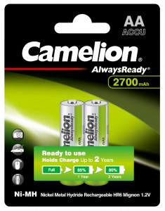 Ак-р Camelion R6 2700mAh Ni-MH  Always Ready BL2