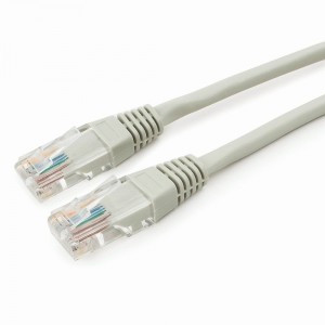 Cablexpert патч-корд UTP cat5e, 0,25м, литой, многожильный (серый)